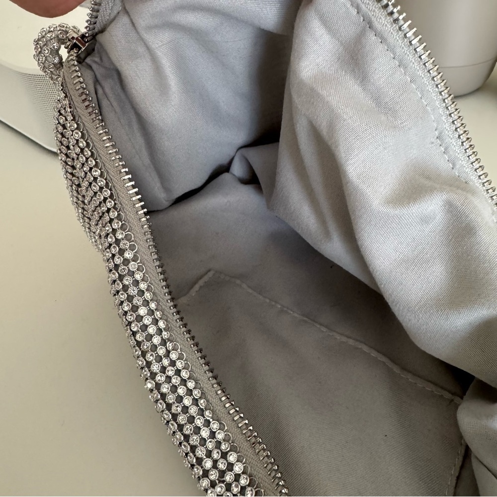 Silver Rhinestone Hobo Bag - Picture 11 of 12